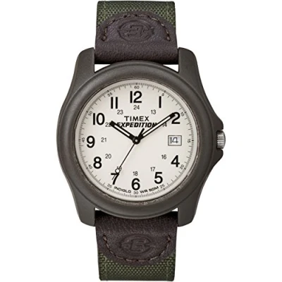 Image of Timex T491014E Expedition Camper Gents Cream Face Watch