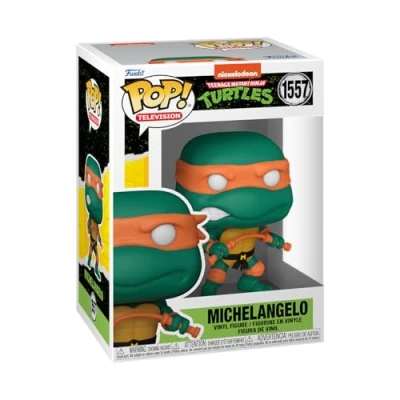 Image of Funko POP! TV: Teenage Mutant Ninja Turtles (TMNT) Michelangelo TMNT Retro/Classic Collectable Vinyl Figure Gift Idea Official Merchandise Toys for Kids &amp; Adults TV Fans