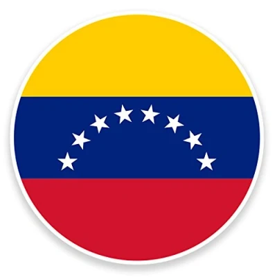 Image of 2 x 10cm Venezuela Flag Vinyl Sticker Decal Laptop Car Bike Luggage Travel #9081 (10cm Wide High)