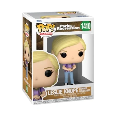 Image of Funko POP! TV: Parks &amp; Recreation Leslie Knope (Goddess) and Collectable Vinyl Figure Gift Idea Official Merchandise Toys for Kids Adults TV Fans