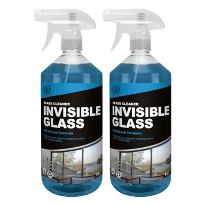Image of One Chem Professional Glass Cleaner 2 x 1 Litre Invisible for Clear Shine, No Streak Formula
