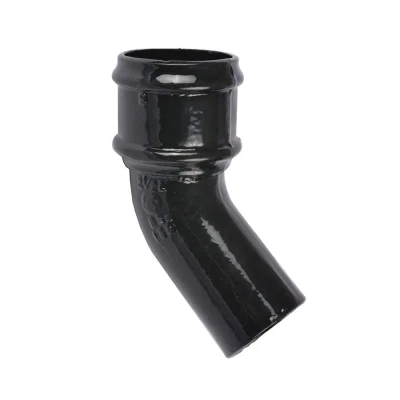 Image of Saint Gobain Classical Plus Cast Iron Downpipe 135dg Bend 65mm Black Pam Building Products
