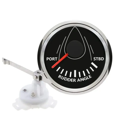 Image of ELING Boat Rudder Angle Gauge Indicator 0 190ohm With Sensor Set Backlight 52mm 12V/24V