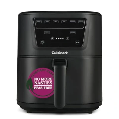 Image of Cuisinart Compact Max Air fryer Our Biggest ever single drawer PFAS free Chemical cooking Fry, Roast, Grill, Bake, Dehydrate, Crisp, and Keep Warm 36% slimmer footprint