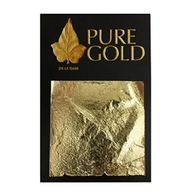 Image of Gold Leaf sheets 10 on base metal