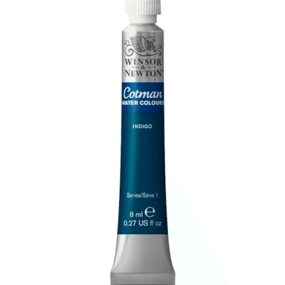 Image of Winsor &amp; Newton Indigo Cotman Water Colour Paint 8ml