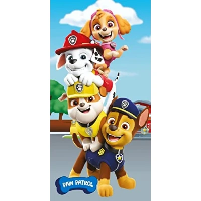 Image of Jerry Fabrics Paw Patrol Kids Quick Dry Bath Beach Swimming Towel Made of 100% Cotton, Blue, 70 x 140 CM