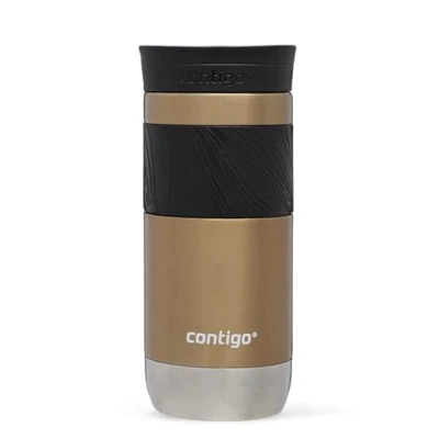 Image of Contigo Byron 2.0 thermal mug, stainless steel insulated mug with Snapseal lock, coffee to go, 100% leak proof, dishwasher safe lid, BPA free, keeps drinks warm for up 6 hours, 470 ml