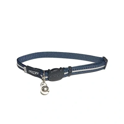 Image of tractive Rogz AlleyCat Safety Collar. Breakaway &amp; weight adjustable for maximum peace of mind. (Dark Blue)