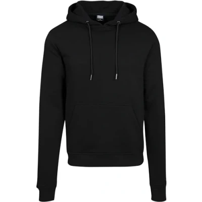 Image of Urban Classics Basic Terry Hoodie, Men&#039;s, Size: 5XL, Black