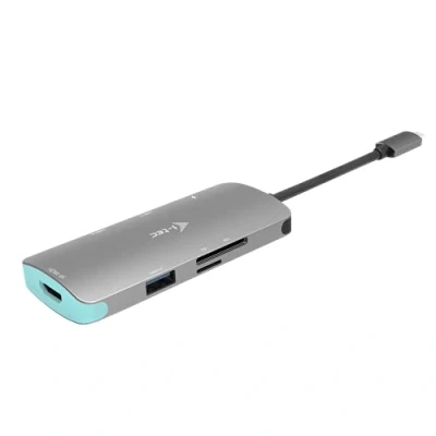 Image of i tec USB C 4K Metal Nano Docking Station 1x HDMI 3x 3.0 SD/MicroSD Power Delivery 100W for Windows MacOS Android Chrome OS Thunderbolt 3 Compatible