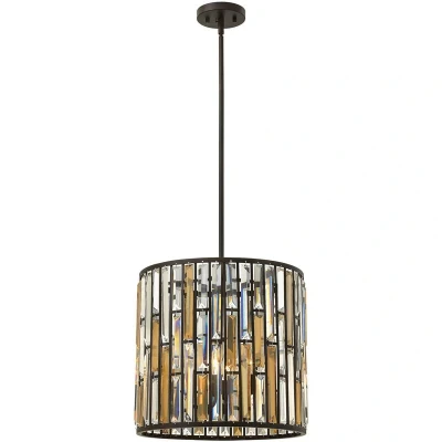 Image of Gemma 3 Light Ceiling Pendant Vintage Bronze, E14