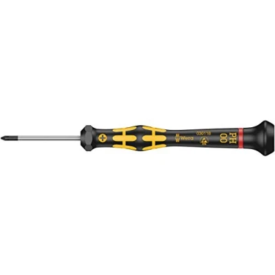 Image of Wera 1550 PH Kraftform Micro ESD Screwdriver for electricians, 00 x 40 mm, 05030118001, Black/Yellow