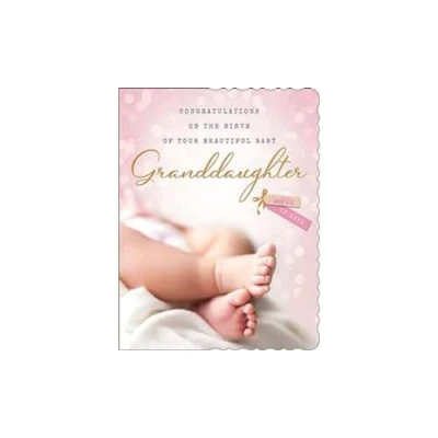 Image of Avant Garde Studios Baby Card Birth Of Granddaughter 8 x 6 inches