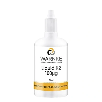 Image of Vitamin K2 Oil, 100µg per 10 Drops, Vegan, Without Magnesium Stearate, 30ml Warnke Vitalstoffe German Pharmacy Quality