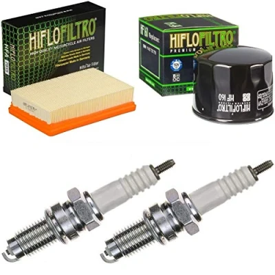 Image of Air Filter Oil Spark Plugs for R 1200 GS LC ABS Year of Manufacture 2013 2017 Service Kit Maintenance