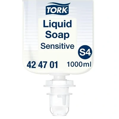 Image of Tork Sensitive Liquid Soap S4, Dermatologically Tested, 1000ml, 424701