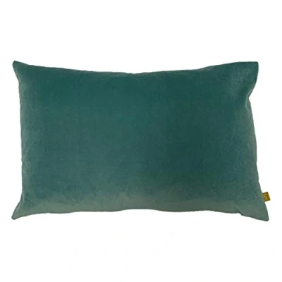 Image of furn. Contra Velvet Feather Filled Cushion Turquoise One Size