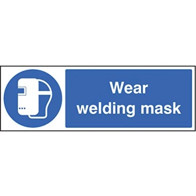 Image of Mandatory Signs Wear welding mask Rigid Plastic