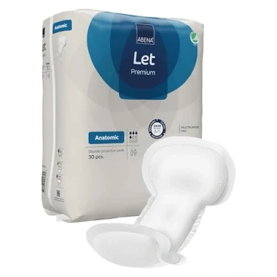 Image of ABENA Let Anatomic Incontinence Pads for Women and Men Pack of 30 These Absorbent can be Used as Sanitary a Heavy Flow but are mainly