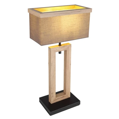Image of Ossi Table Lamp with Shade Matt Black 1x E27