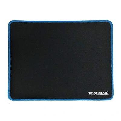 Image of REALMAX® Mouse Mat Pad (270x220x3mm) For Laser Optical Mice Computer PC Laptop Desktop Thick Water Resistant Gaming With Non Slip Rubber Base Cloth Edges (Blue)