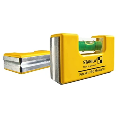 Image of Stabila 11901 Magnetic Pocket Level PRO with Holster Yellow
