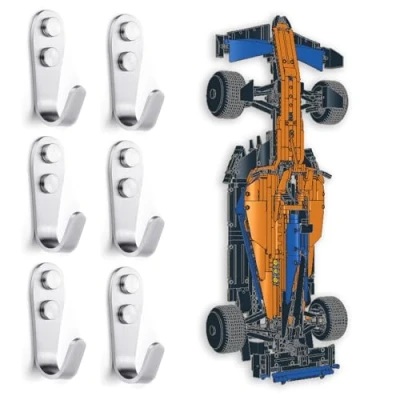 Image of XGREPACK Goods Wall Mount Hook for Lego Technic McLaren Formula 1 (42141 Hook)