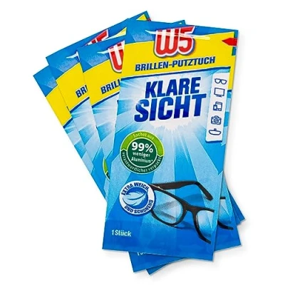 Image of W5 Glasses Cleaning Cloths Pack of 2 (108 Pieces)