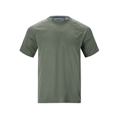 Image of Endurance Janus Men&#039;s Cycling Jersey with Breathable Mesh Panel, 3130 Desert Green, S