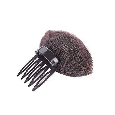 Image of Perfect Puff Hair Head Cushion,Invisible Fluffy Pad Sponge Clip,Bump Up Accessories Volume Insert Styling Braid Tool Bump It Comb Base for Women Girls Brown