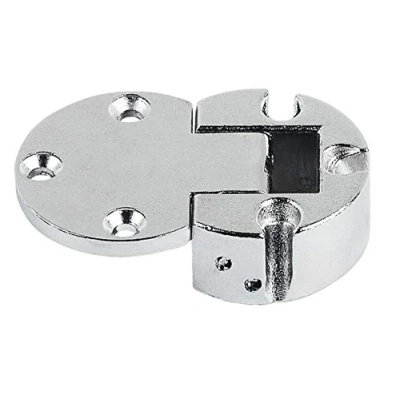 Image of 1 pc x Plano Medial Flap Hinge 90 Degrees Opening Angle Nickel Plated
