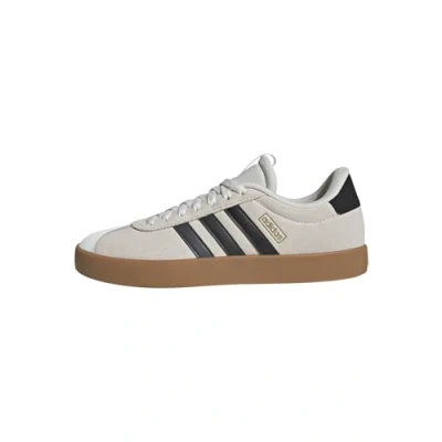 Image of adidas Women&#039;s VL Court 3.0 Shoes, White/Grey Six/Gold Metallic, 5 UK