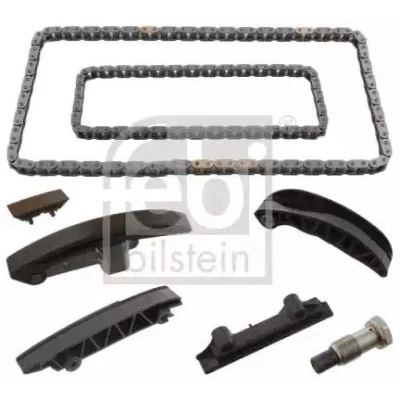 Image of 066109514A, 066109514AS4 Timing chain Kit FEBI BILSTEIN 101089 Simplex, Closed Left, Right VOLKSWAGEN: Touareg II, Eos, Passat B6 Saloon