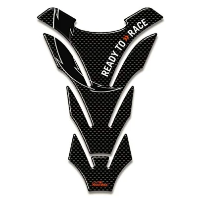 Image of Resin Bike Motorcycle 3D Stickers Compatible with KTM. Tank Protector Protection from Bumps and Scratches. 14x20.5 cm Carbon Fiber Effect Gadget Moto