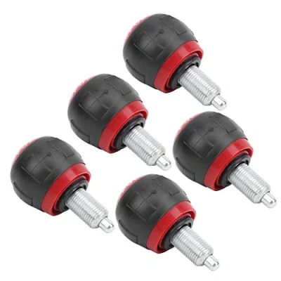 Image of Pull Pin Spring Pins 5pcs 50x45mm M16 Fitness Pop Knob Release Synthetic Cardboard Handle Exercise Spare Accessory (red)