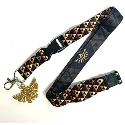Image of Bioworld Nintendo Legend of Zelda Hyrule Crest Double Sided Lanyard