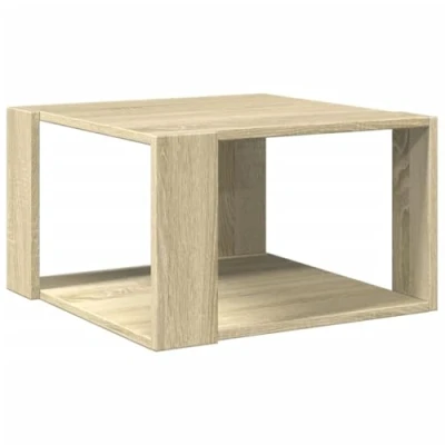 Image of vidaXL Coffee Table Sonoma Oak Engineered Wood 51.5x51.5x30 cm