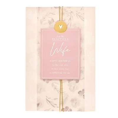 Image of UK Greetings Birthday Card for Wife Loving Design