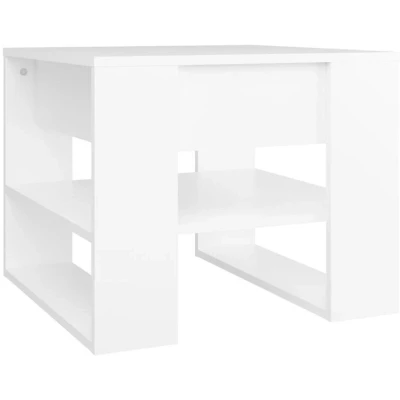 Image of vidaXL Coffee Table White 55.5x55x45 cm Engineered Wood