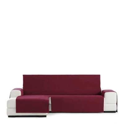 Image of Eysa Rabat practica chaise longue cover 290cm, color 08/bordeaux, left frontal view