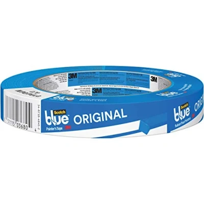 Image of 3M Scotch Blue 2090 Safe Release Crepe Paper Multi Surfaces Painters Masking Tape, 27 lbs/in Tensile Strength, 60 yds Length x 3/4&quot; Width,