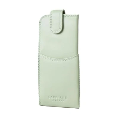Image of Lakeland Leather Real Glasses Case (Sage Green)