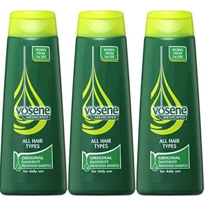 Image of Vosene Medicated Original Dandruff Prevention Shampoo 200ml x 3 Packs