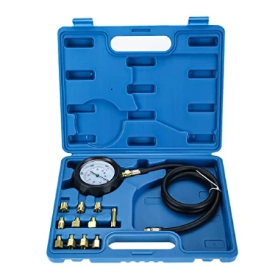Image of FreeTec Auto Transmission Oil Pressure Guage, 500PSI 35Bar Gearbox Tester Kit, Engine Fluid Diagnostic Tool Set with Adapters for Car Truck Motorcycle