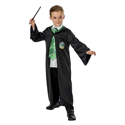 Image of Rubies Official Harry Potter Slytherin Child Blister Set, Kids Fancy Dress, One Size Age 4 8 Years, World Book Day Halloween