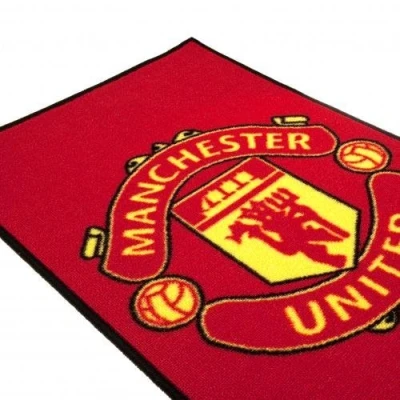 Image of Manchester United F.C. rug bedroom approx 80cm x 50cm 100%Polyamide machine washable on a header card Official Football Merchandise