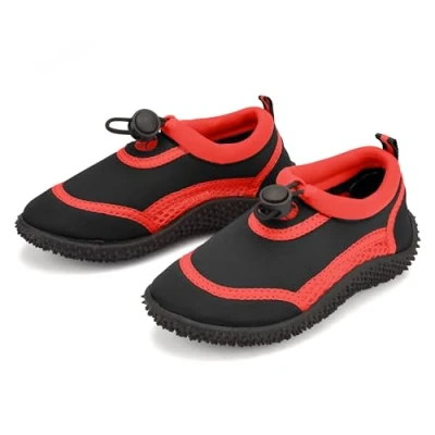 Image of Undercover Infants Toggle Aqua Shoes FWR1121 Black/Red Size 12