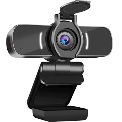 Image of LarmTek Computer Camera with Microphone, 1080P Webcam Cover Compatible Mac OS Windows Laptop PC Desktop,HD for Live Streaming Gaming Calling Video Conferencing