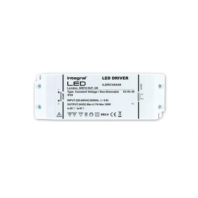 Image of LED Driver Ultra Slim Non Dimmable 24V DC Constant Voltage 100W Integral